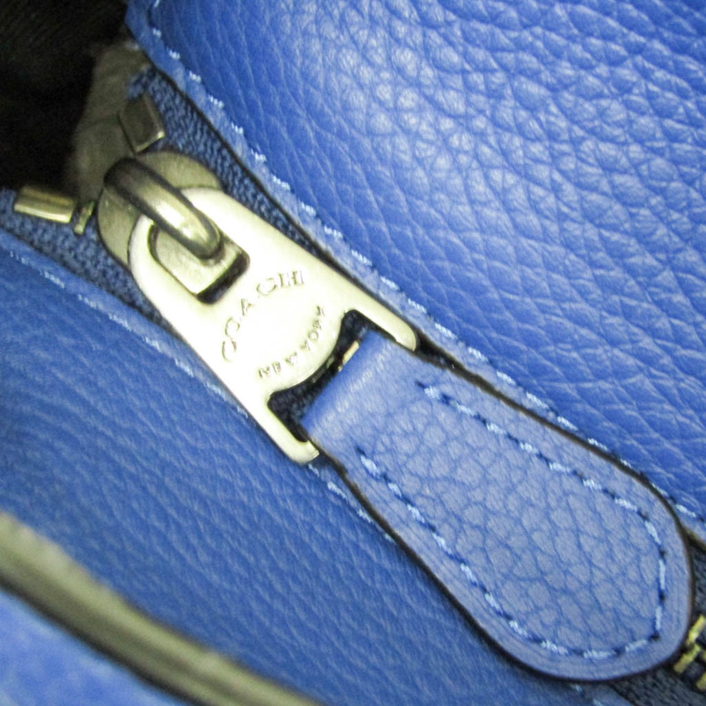 Coach Metropolitan Blue Leather Tote Bag