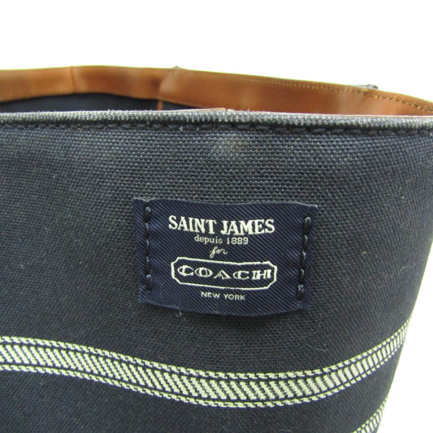 Coach Navy Canvas Tote Bag