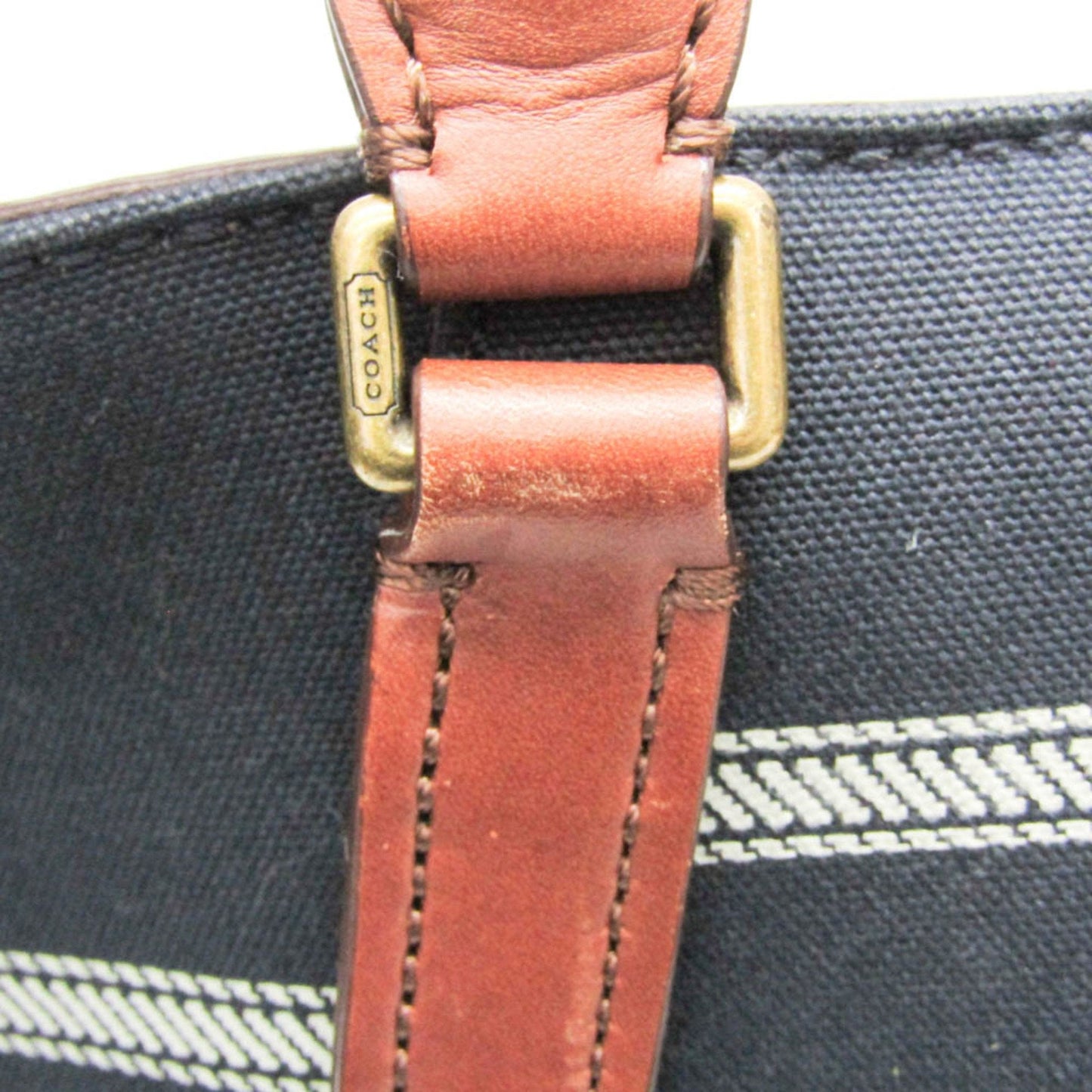 Coach Navy Canvas Tote Bag