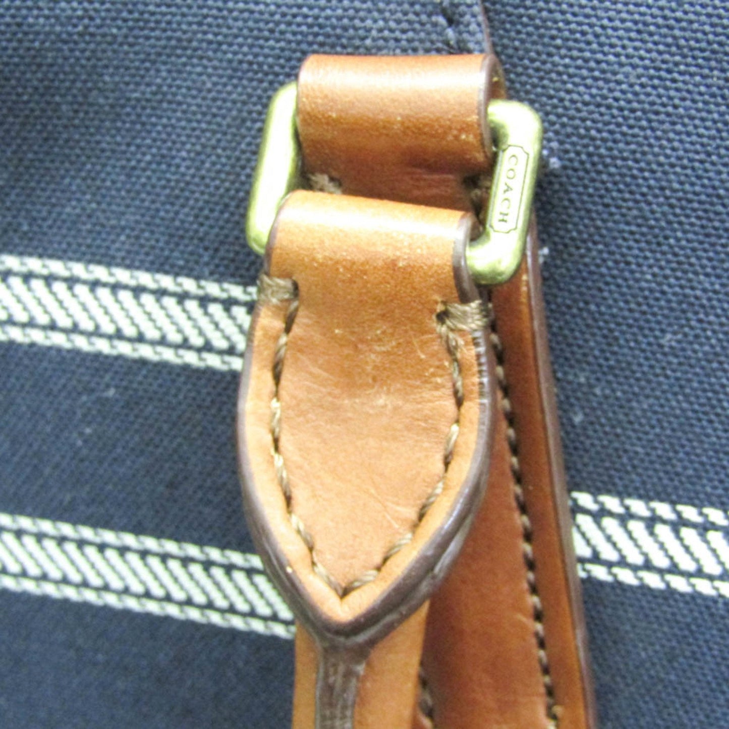 Coach Navy Canvas Tote Bag