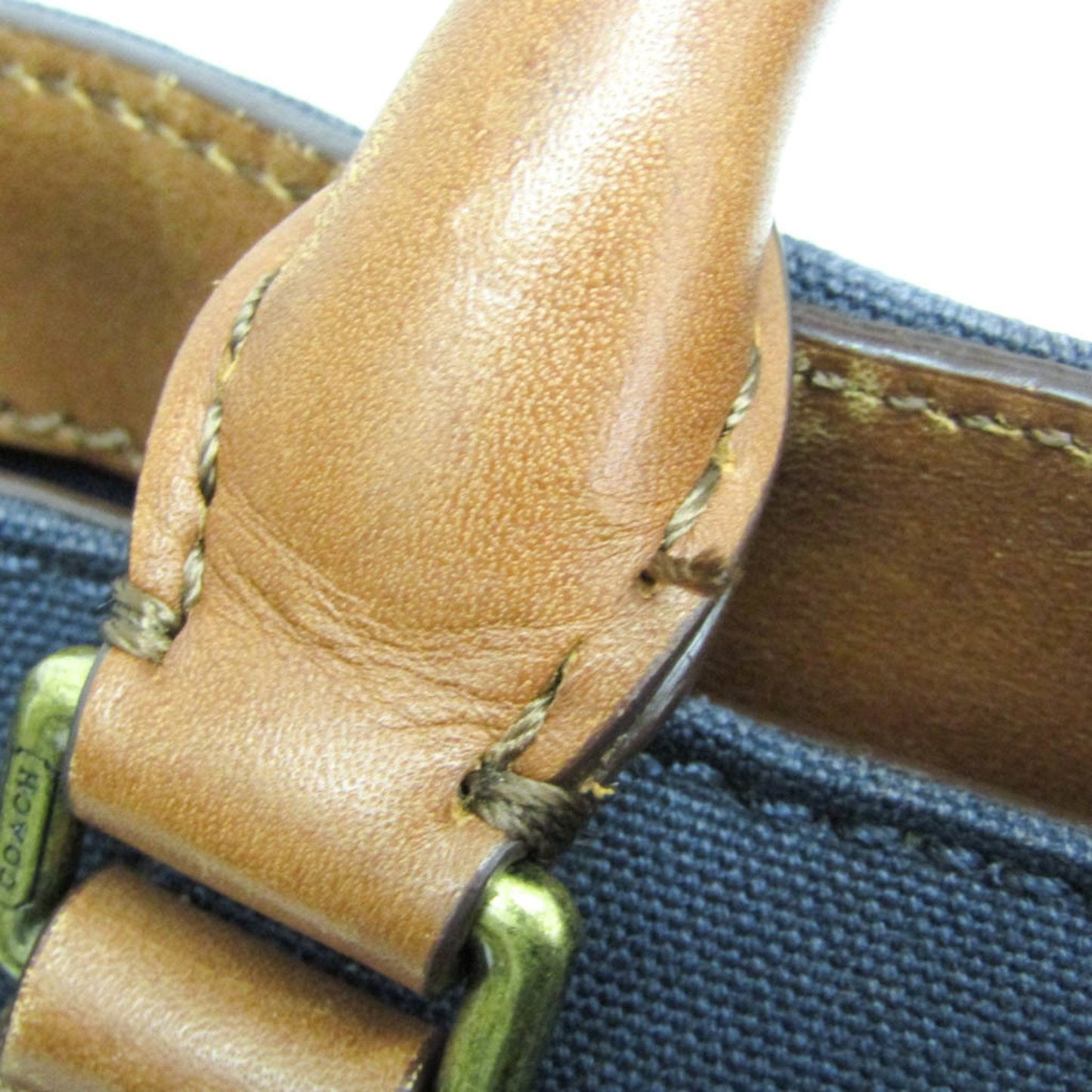 Coach Navy Canvas Tote Bag