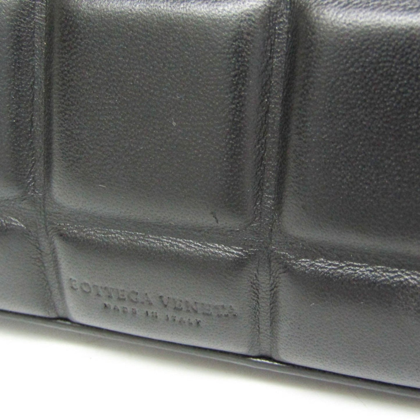 Bottega Veneta Padded Black Leather Shoulder Bag