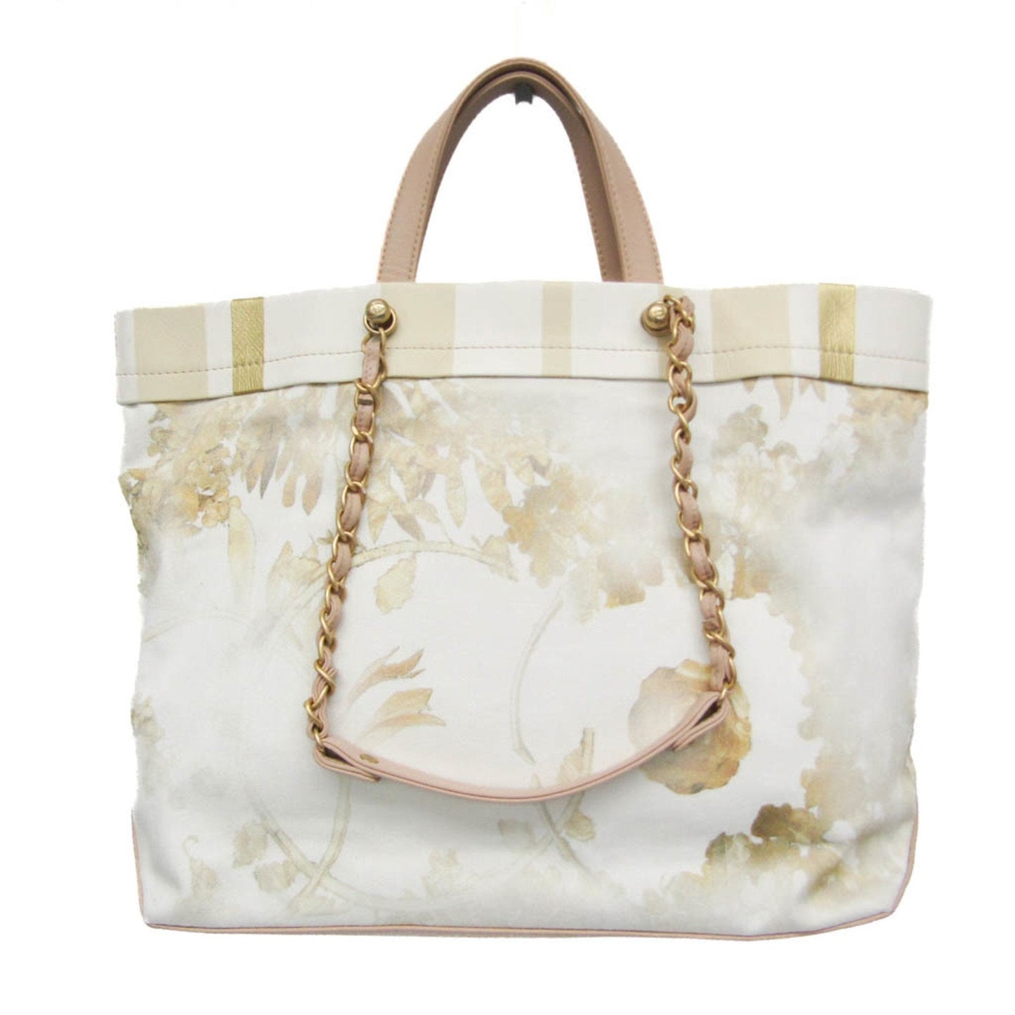 Chanel - Beige Canvas Tote Bag