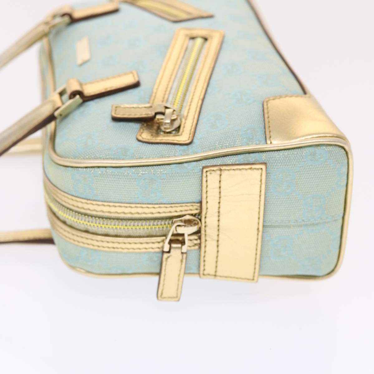 Gucci -- Blue Canvas Handbag