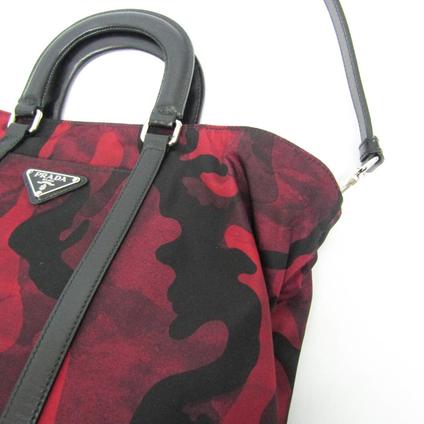 Prada -- Red Leather Shoulder Bag