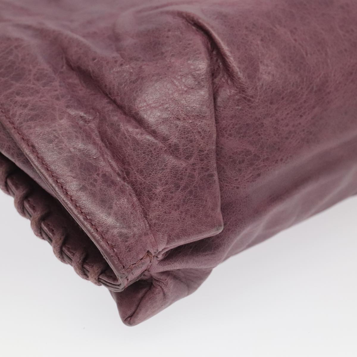 Balenciaga City Purple Leather Shoulder Bag