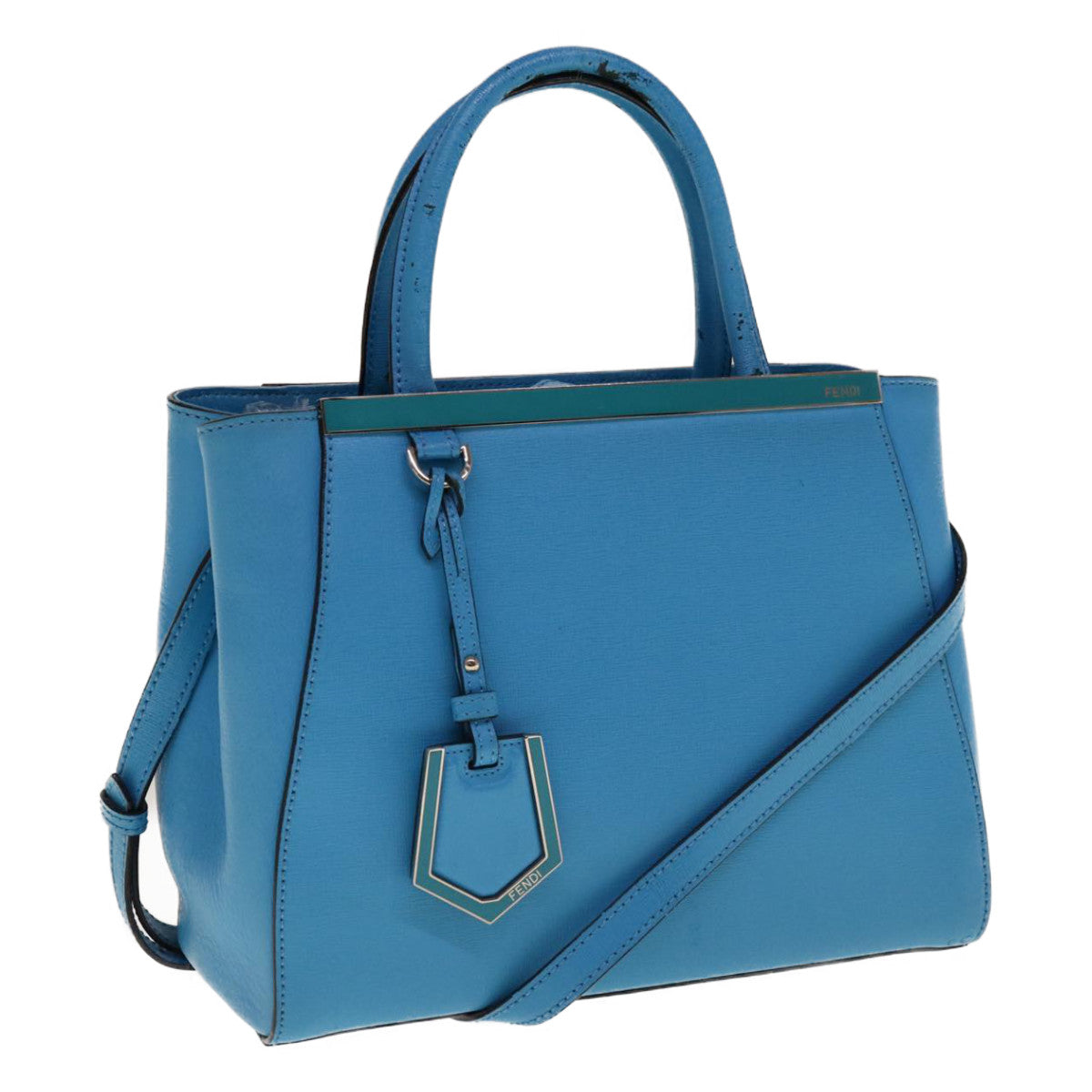Fendi 2Jours Black Leather Handbag