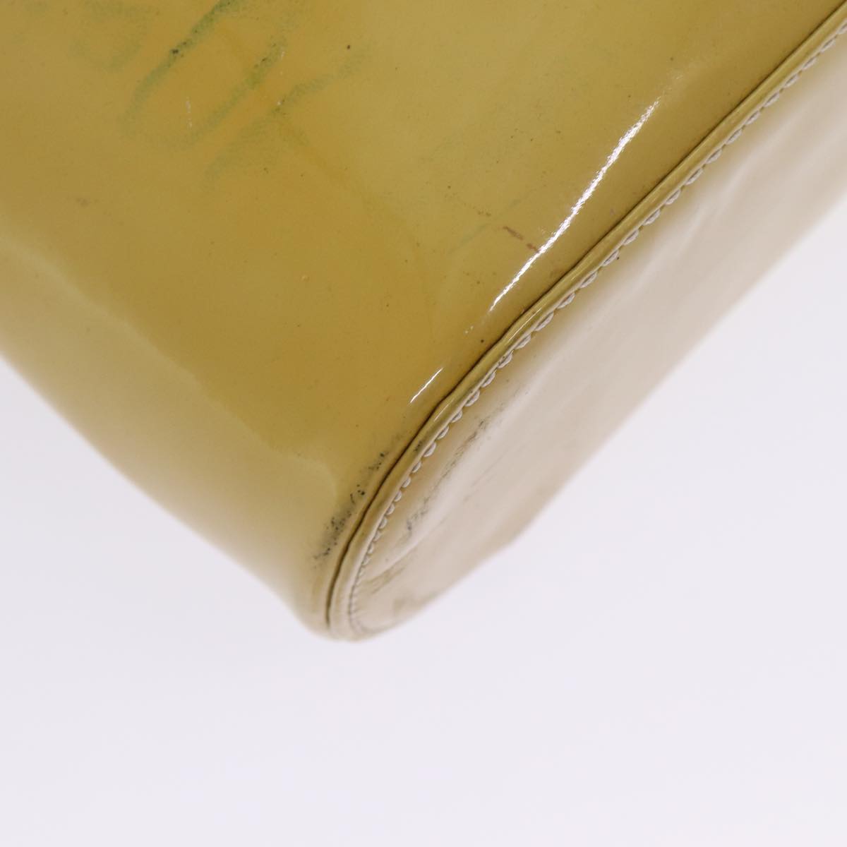 Chanel Beige Patent Leather Handbag