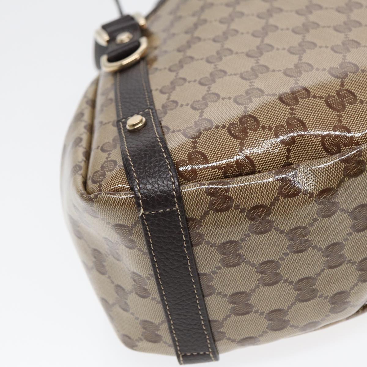 Gucci Abbey Beige Canvas Tote Bag