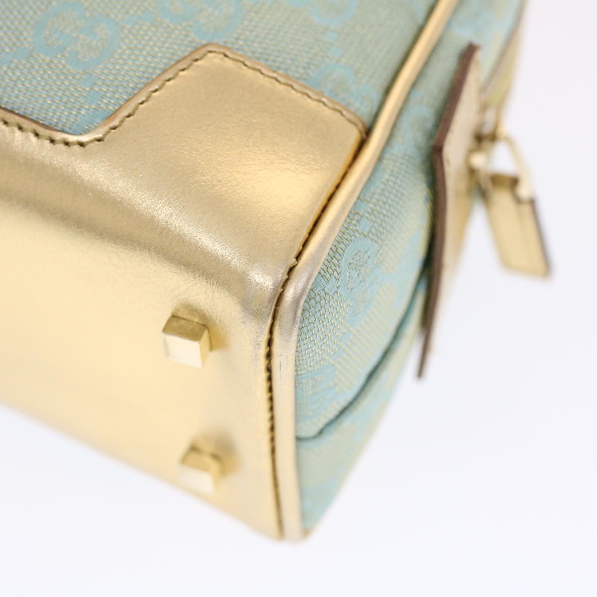 Gucci -- Blue Canvas Handbag