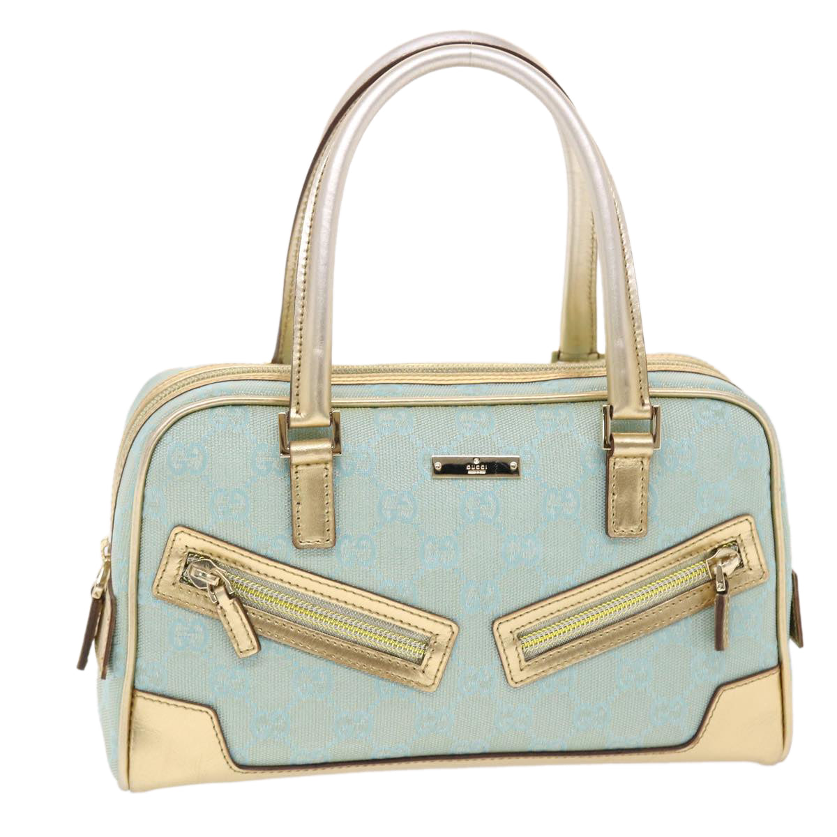 Gucci -- Blue Canvas Handbag