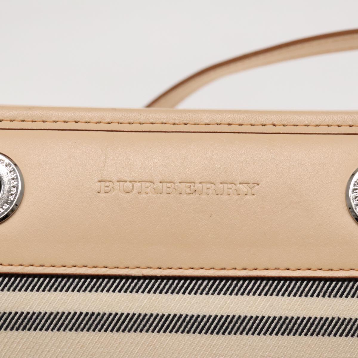 Burberry Beige Canvas Shoulder Bag