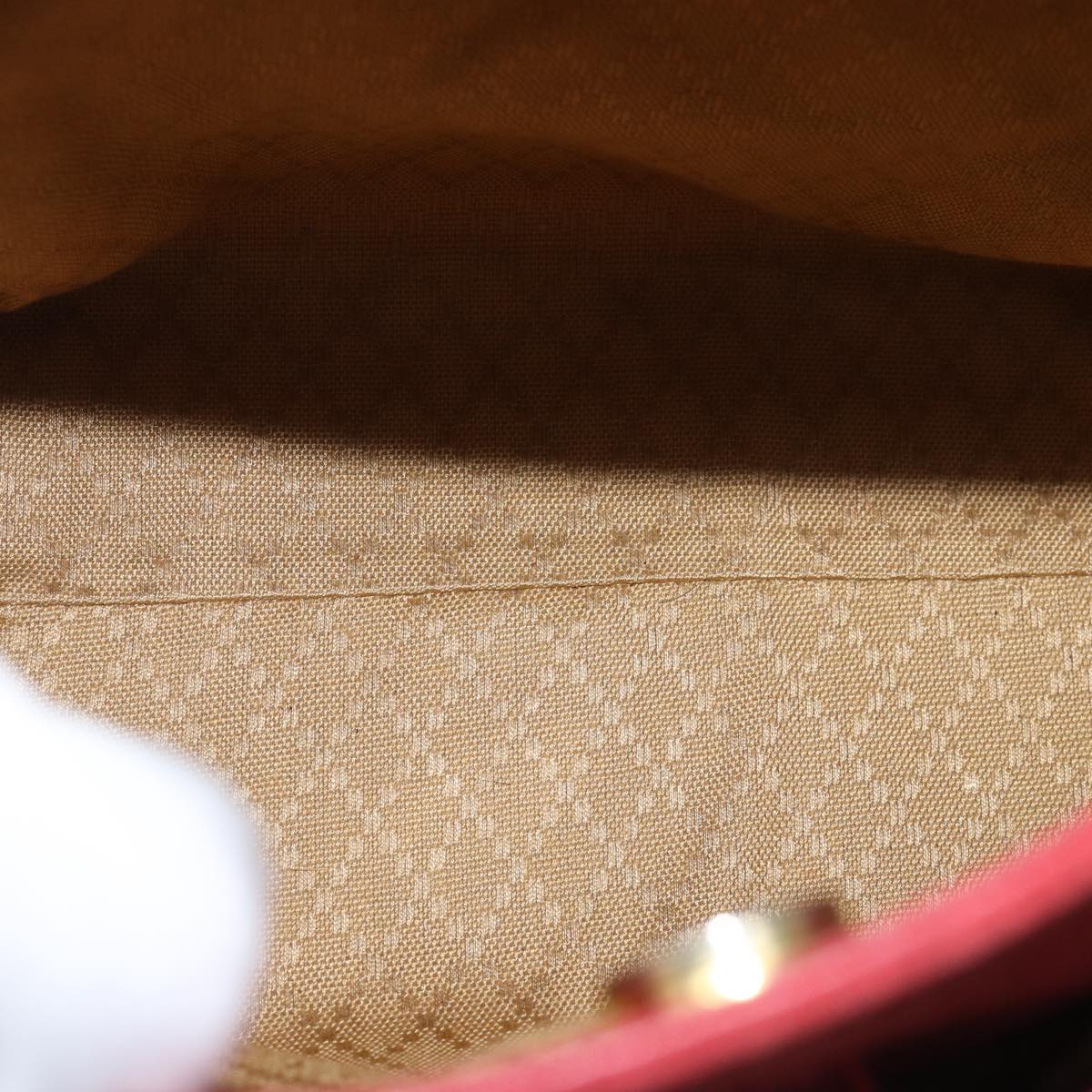 Gucci Bamboo Red Suede Handbag