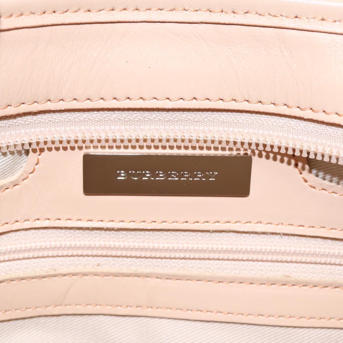 Burberry Beige Canvas Shoulder Bag