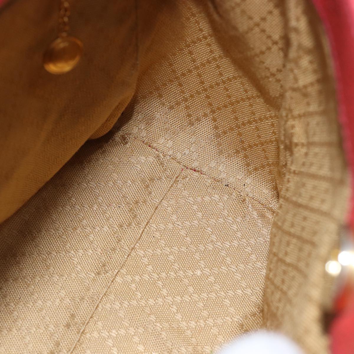Gucci Bamboo Red Suede Handbag