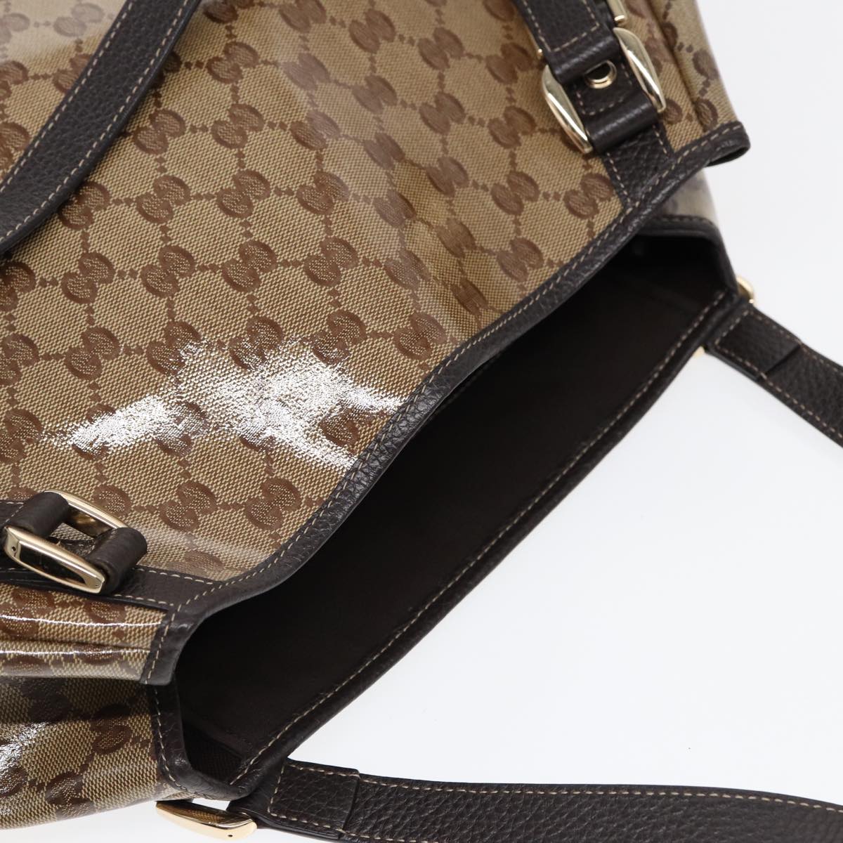 Gucci Abbey Beige Canvas Tote Bag