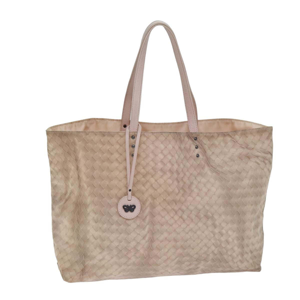 Bottega Veneta Intreccio Mirage Beige Synthetic Tote Bag