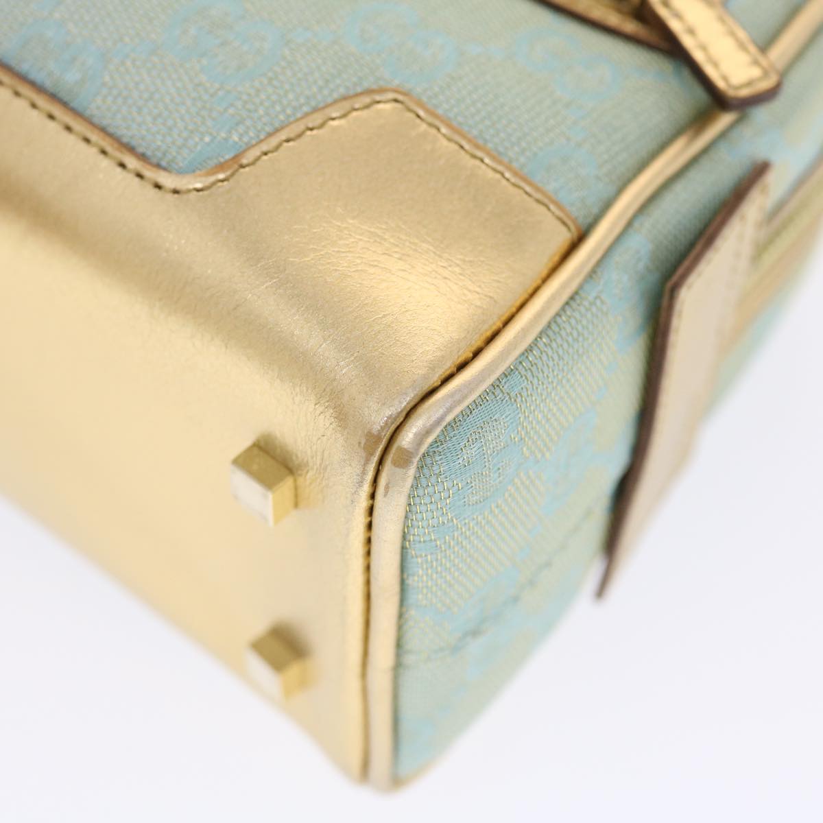 Gucci -- Blue Canvas Handbag