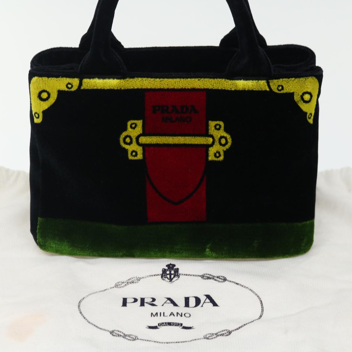 Prada -- Multicolour Velvet Handbag
