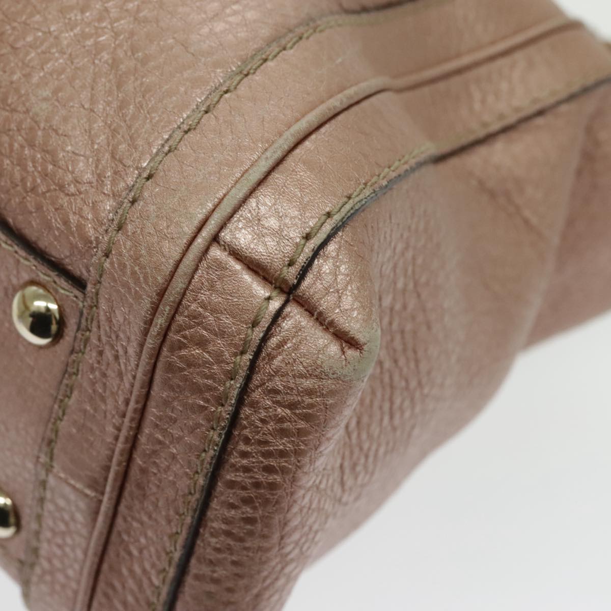 Gucci Bamboo Pink Leather Handbag