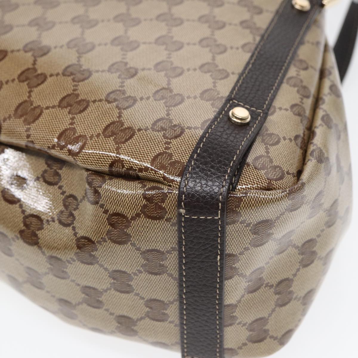 Gucci Abbey Beige Canvas Tote Bag