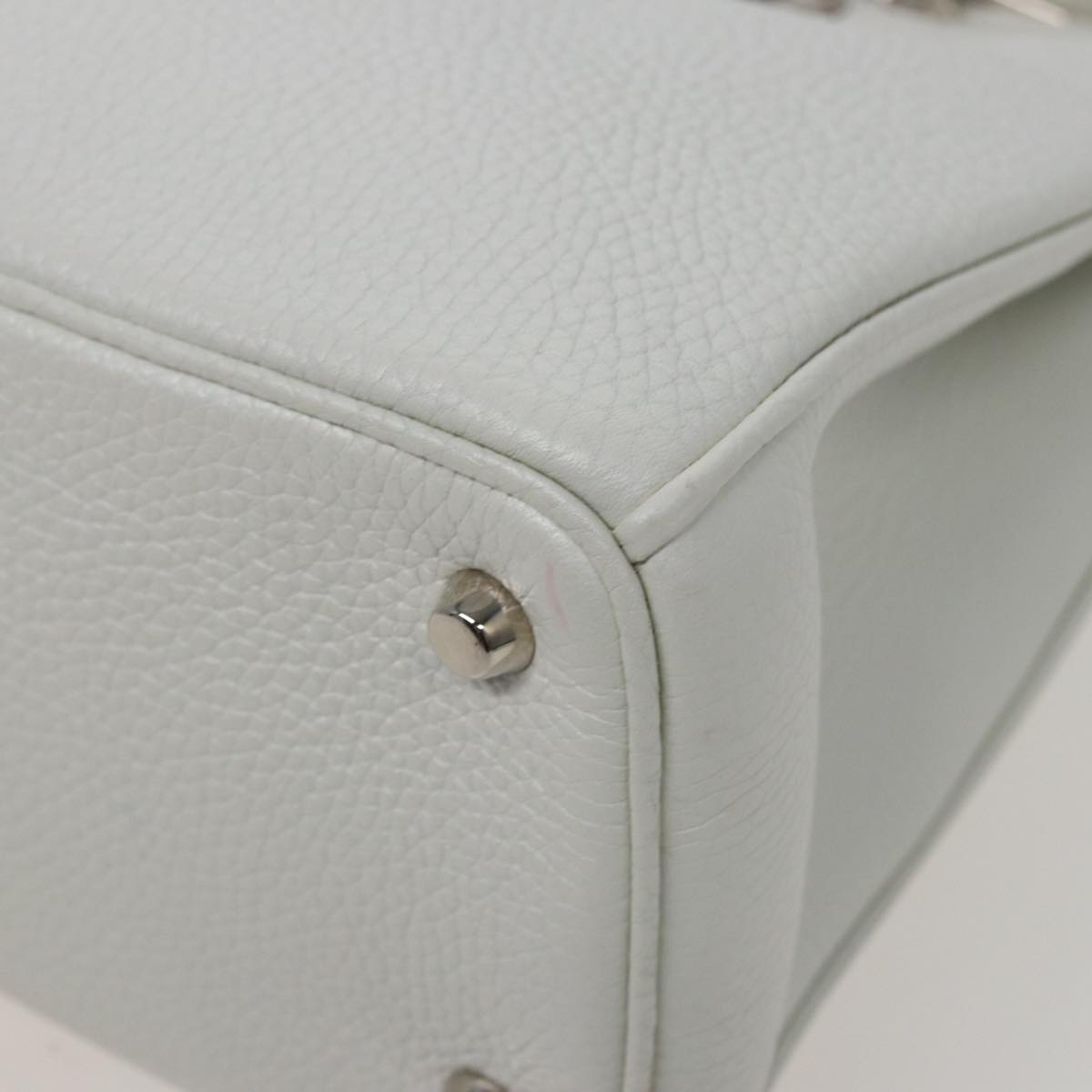 Dior Diorissimo White Leather Handbag