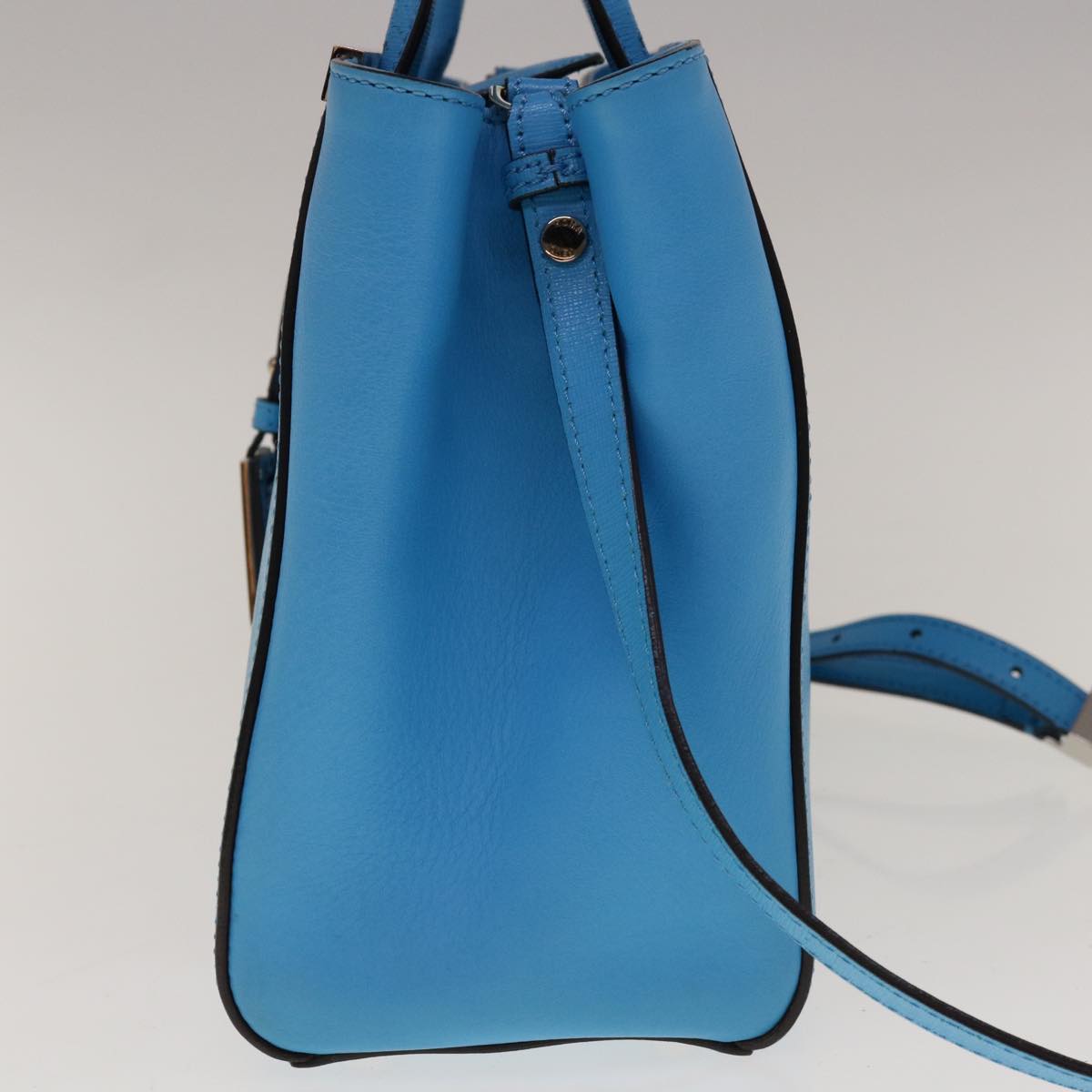 Fendi 2Jours Black Leather Handbag