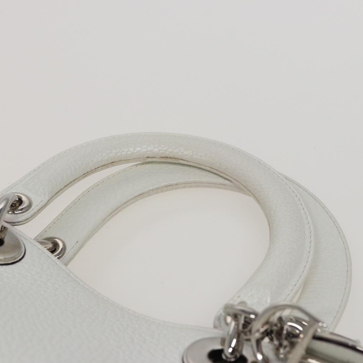 Dior Diorissimo White Leather Handbag