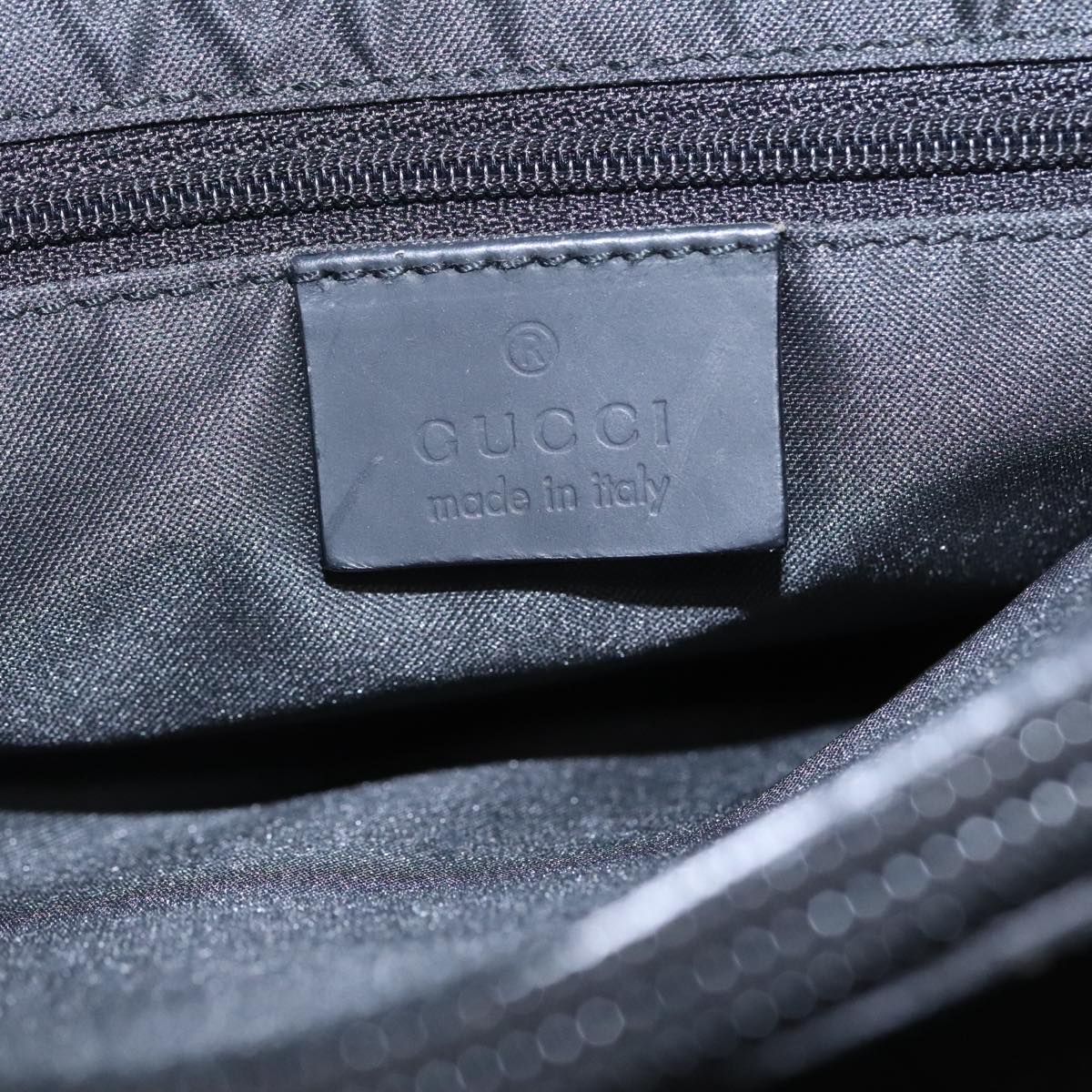 Gucci Bamboo Black Canvas Tote Bag
