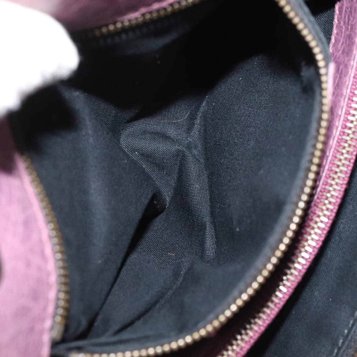 Balenciaga City Purple Leather Shoulder Bag