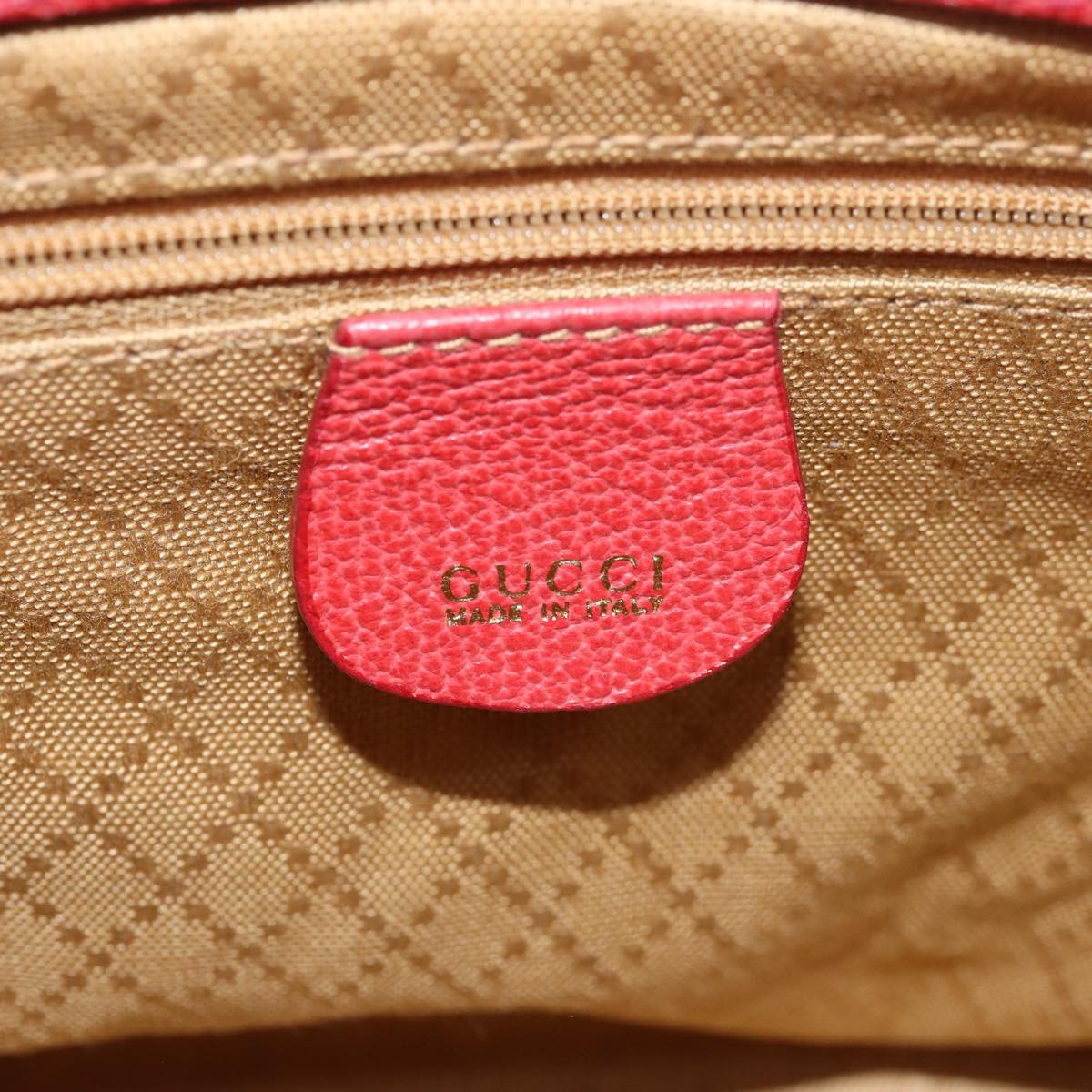 Gucci Bamboo Red Suede Handbag