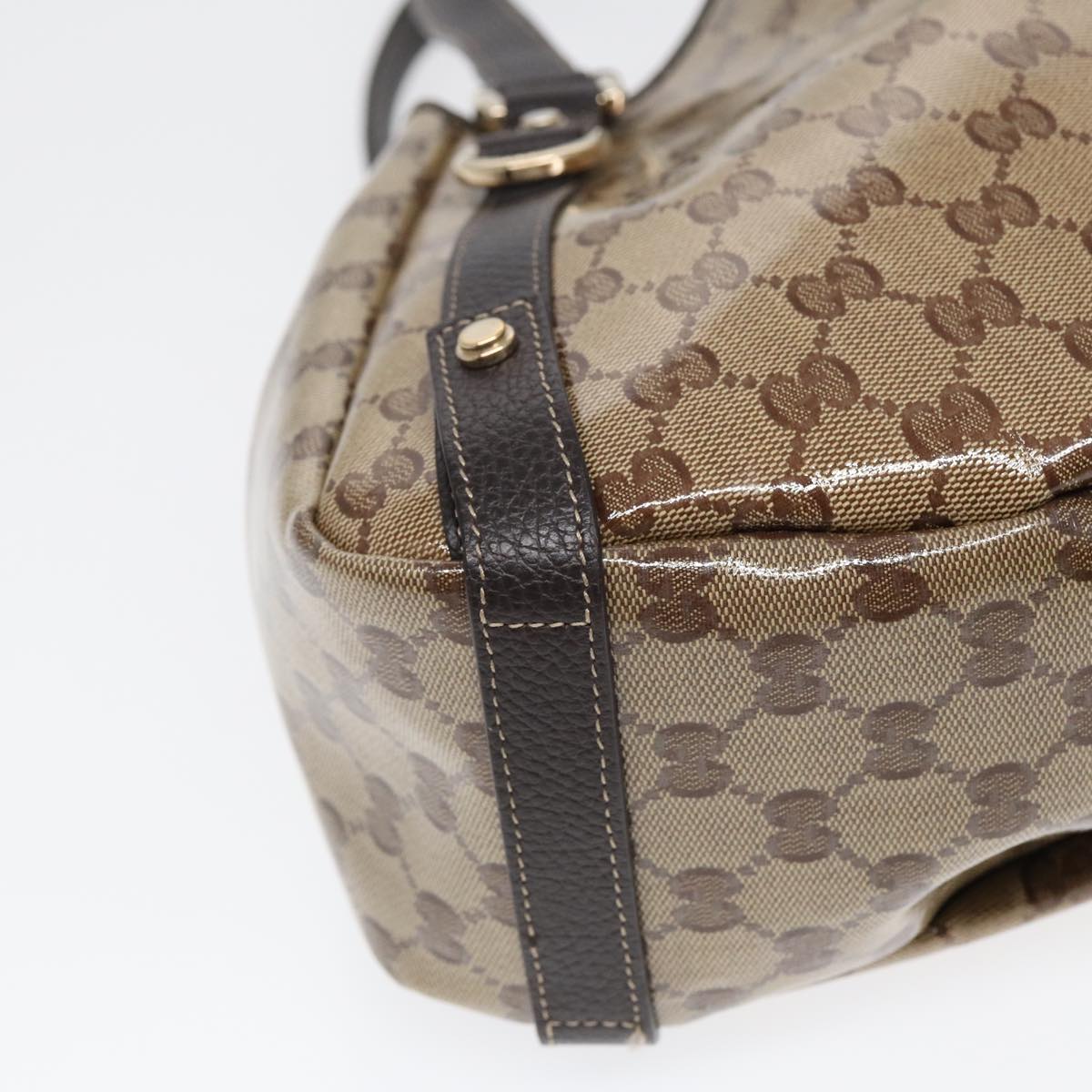 Gucci Abbey Beige Canvas Tote Bag
