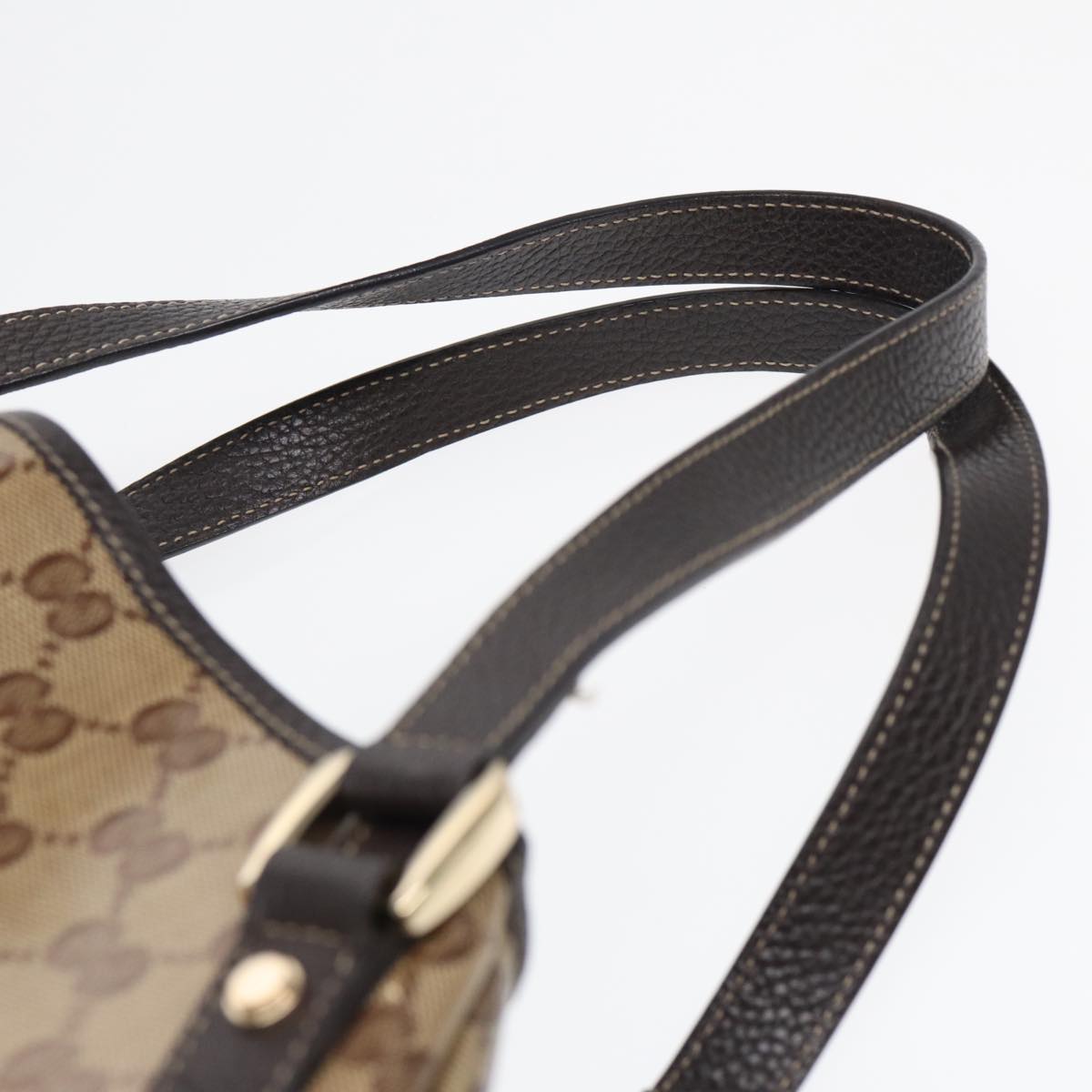 Gucci Abbey Beige Canvas Tote Bag