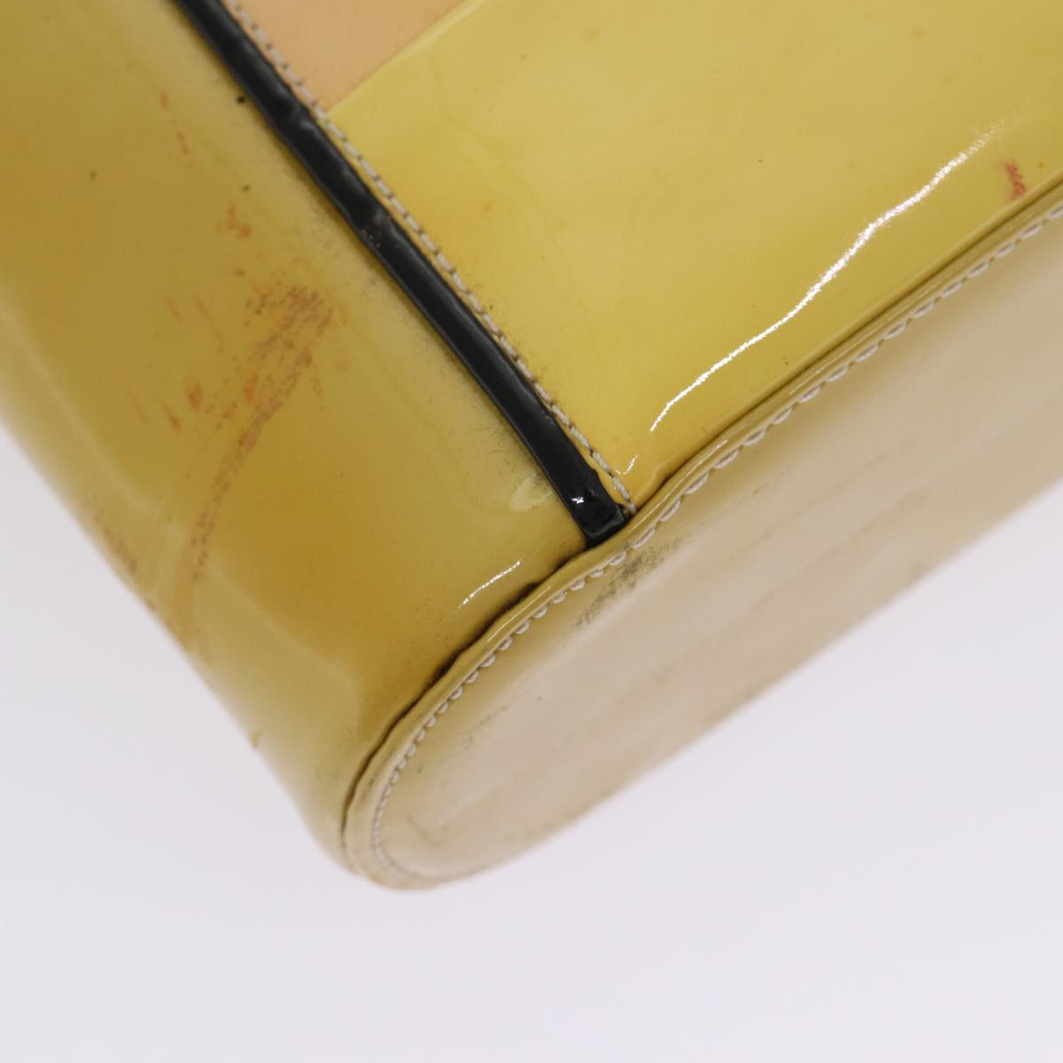 Chanel Beige Patent Leather Handbag