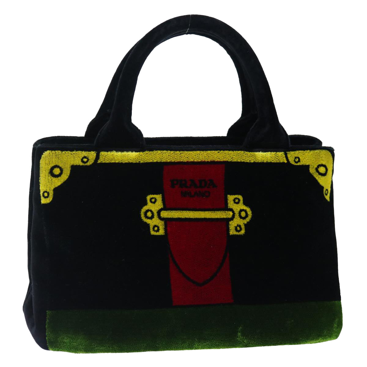 Prada -- Multicolour Velvet Handbag