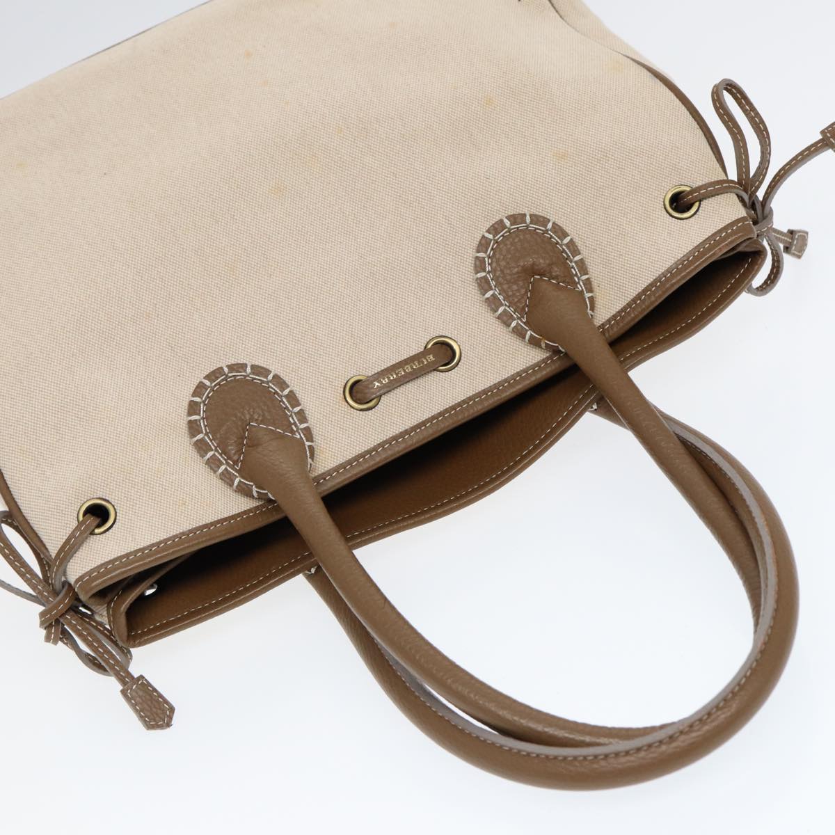 Burberry Beige Canvas Handbag