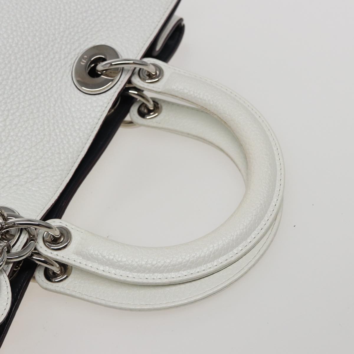 Dior Diorissimo White Leather Handbag