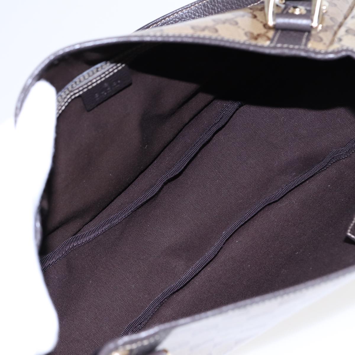 Gucci Abbey Beige Canvas Tote Bag
