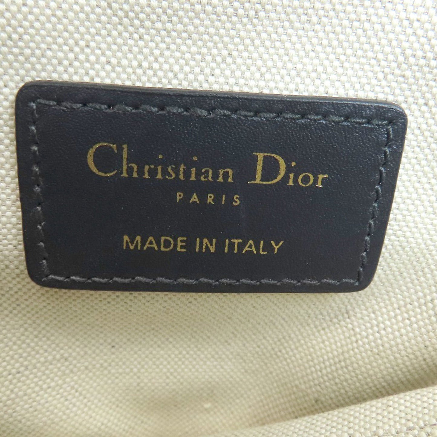 Christian Dior Navy Canvas Handbag
