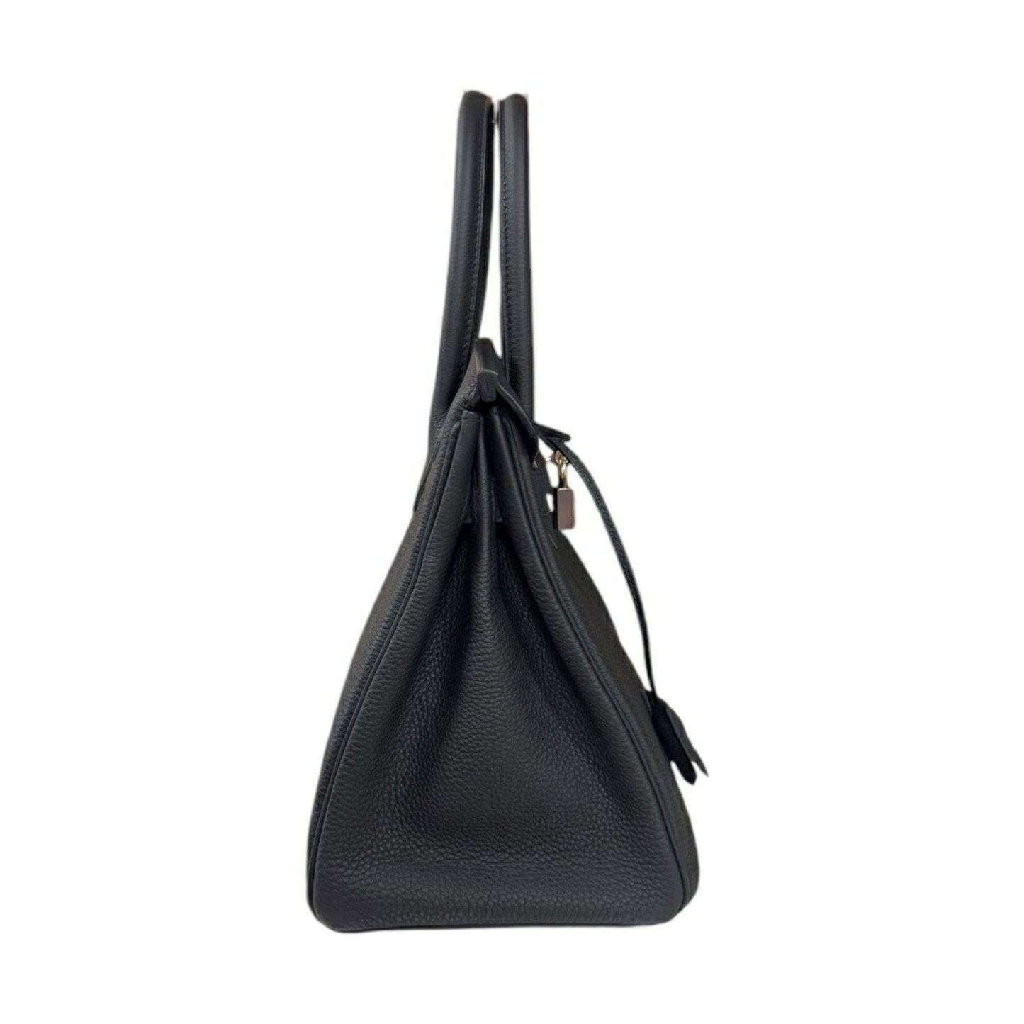 Hermes Birkin Black Leather Handbag