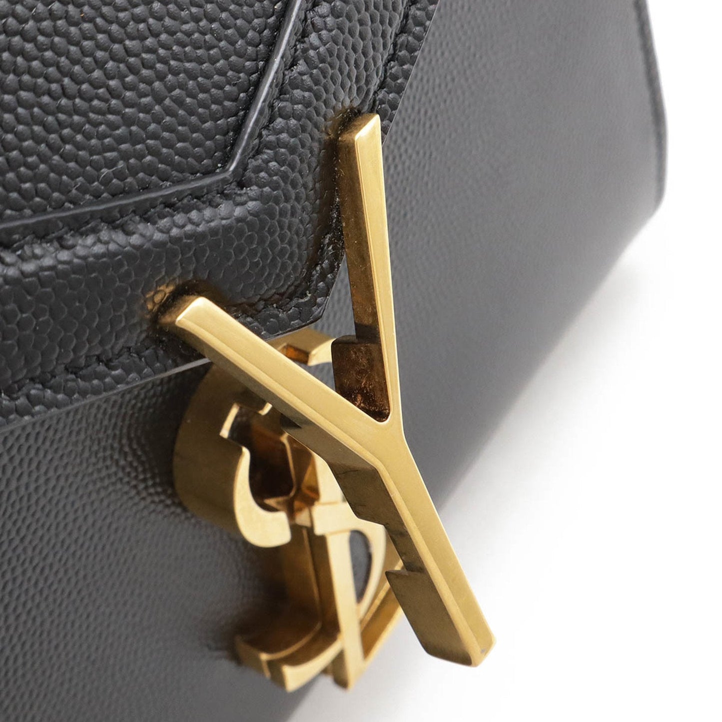 Yves Saint Laurent Black Leather Handbag