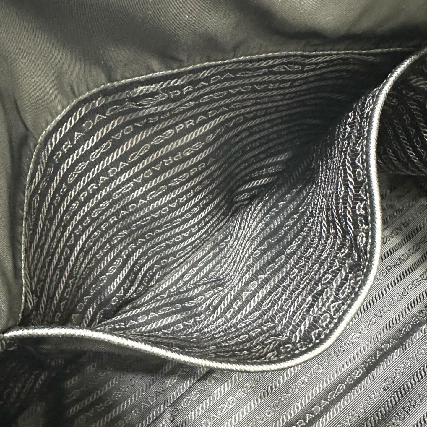 Prada Black Cloth Tote Bag