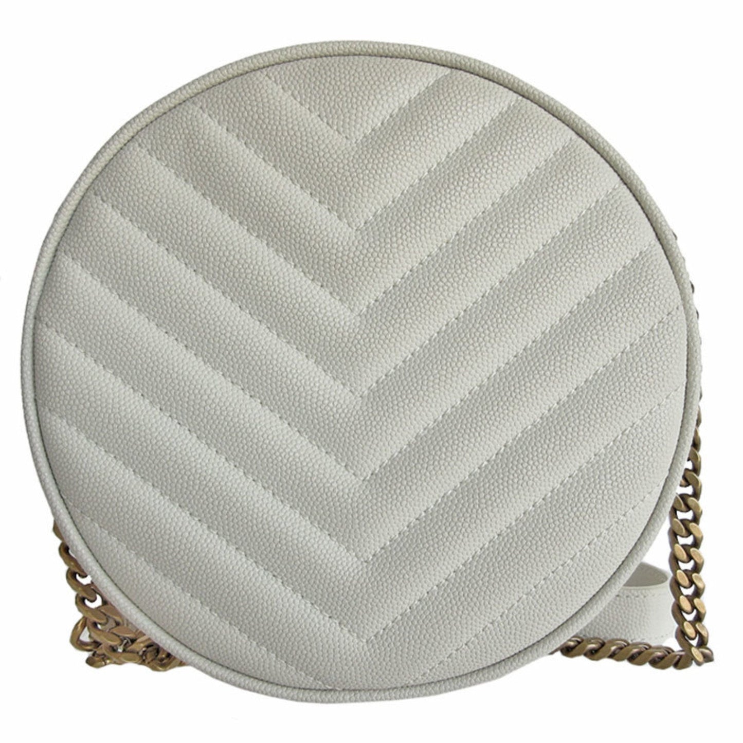 Saint Laurent Ivory Leather Shoulder Bag
