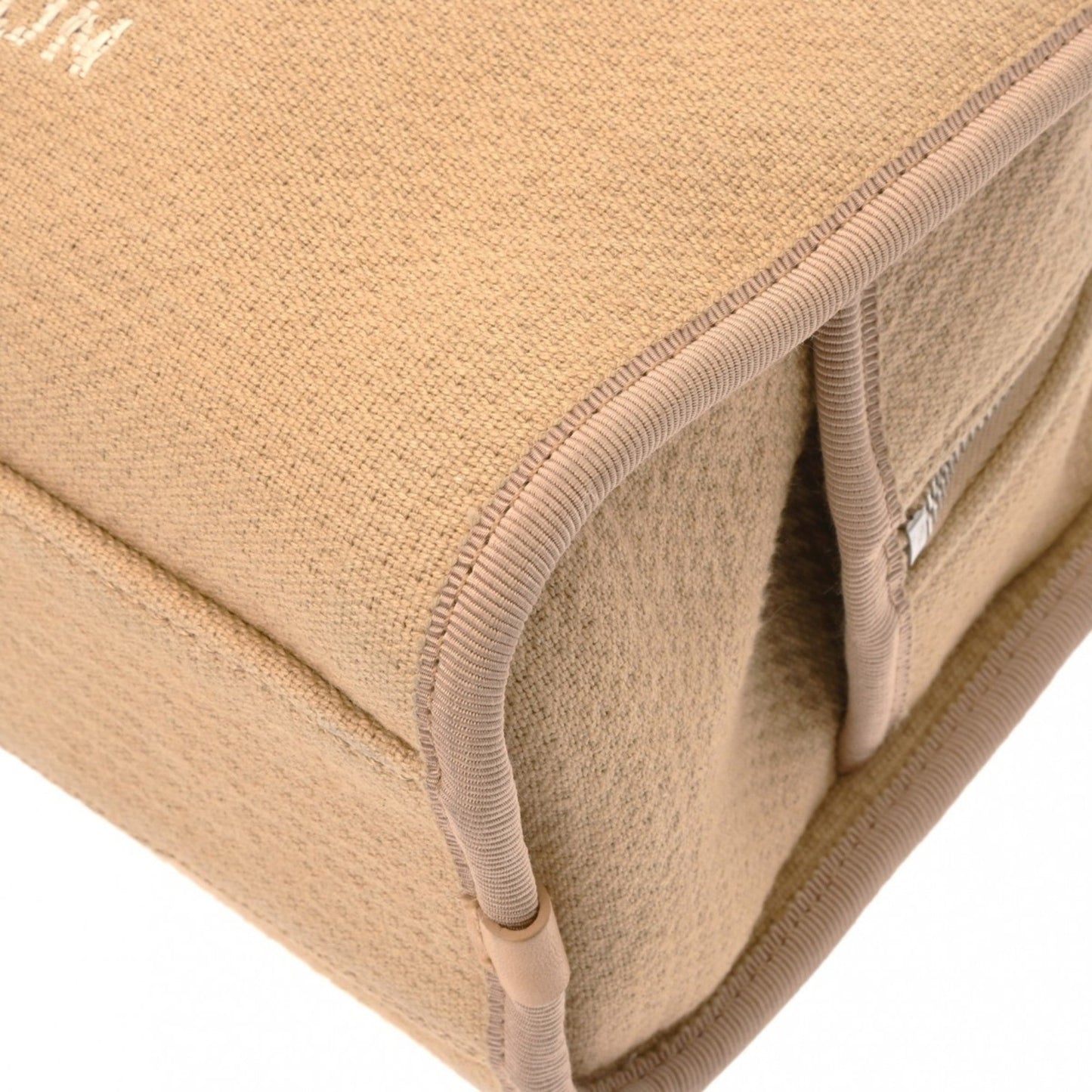 Chanel Beige Canvas Handbag