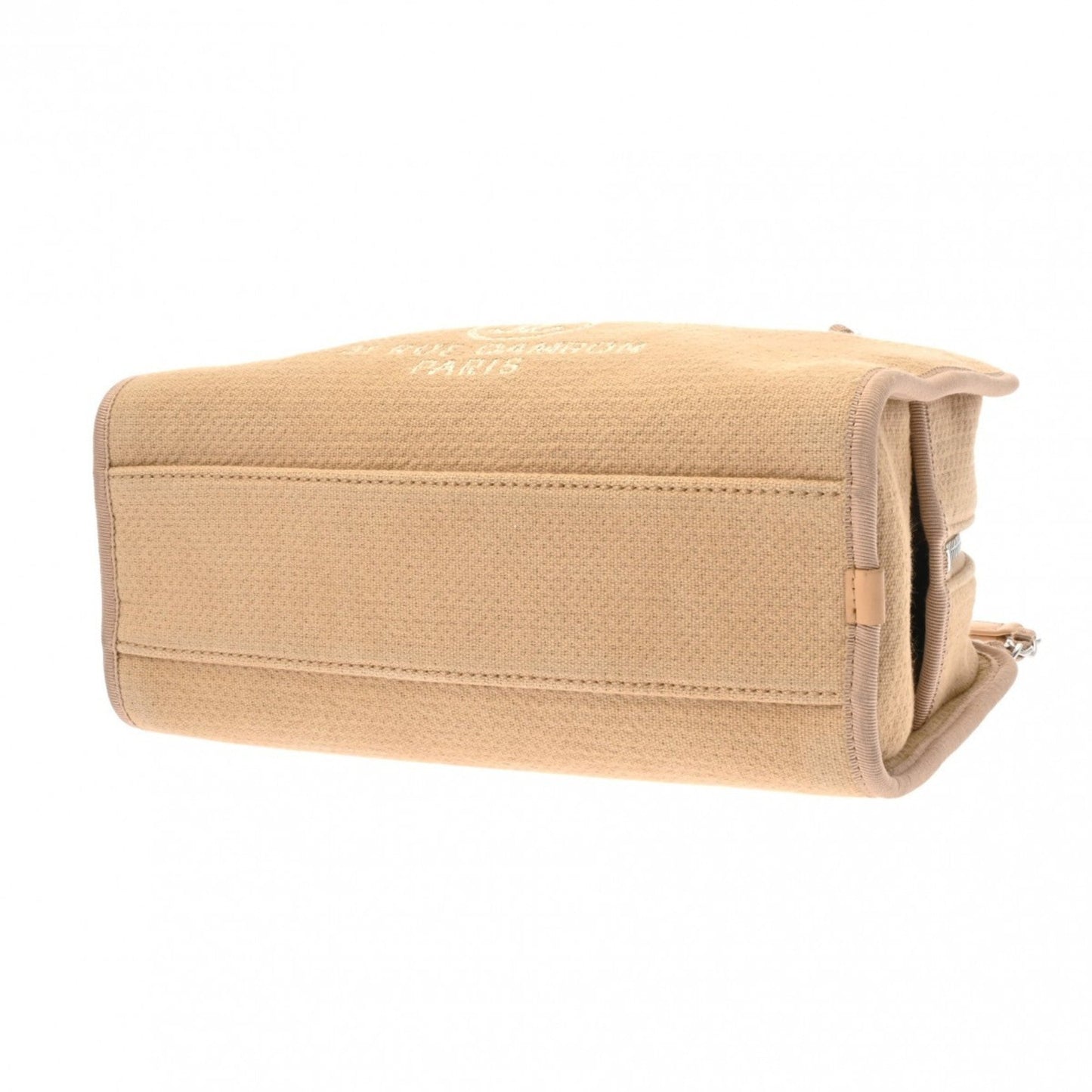 Chanel Beige Canvas Handbag