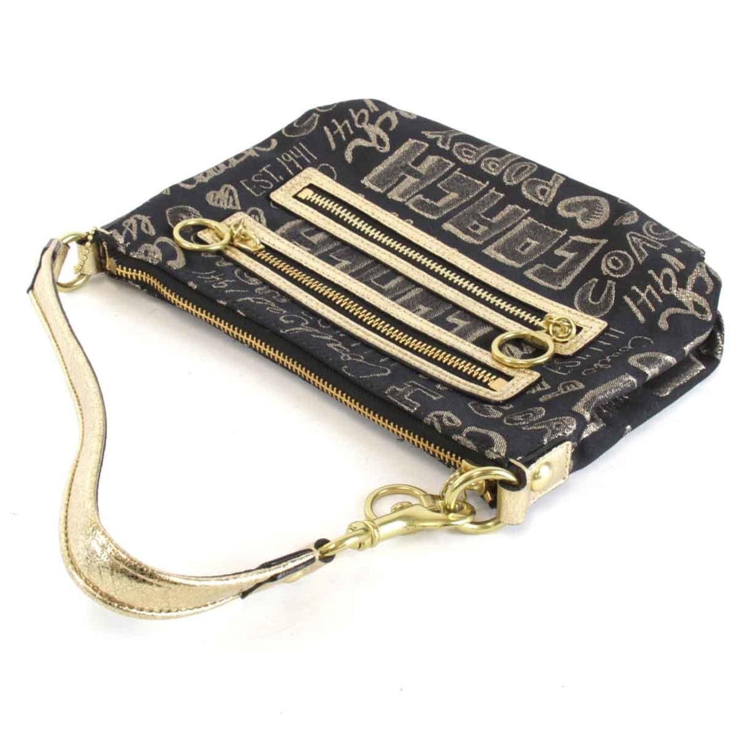 Coach Black Canvas Shoulder Bag