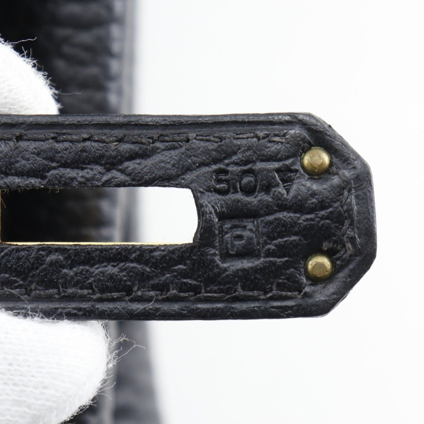 Hermes Black Ardennes Leather Handbag