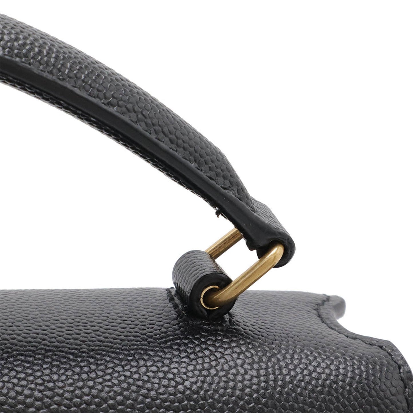 Yves Saint Laurent Black Leather Handbag