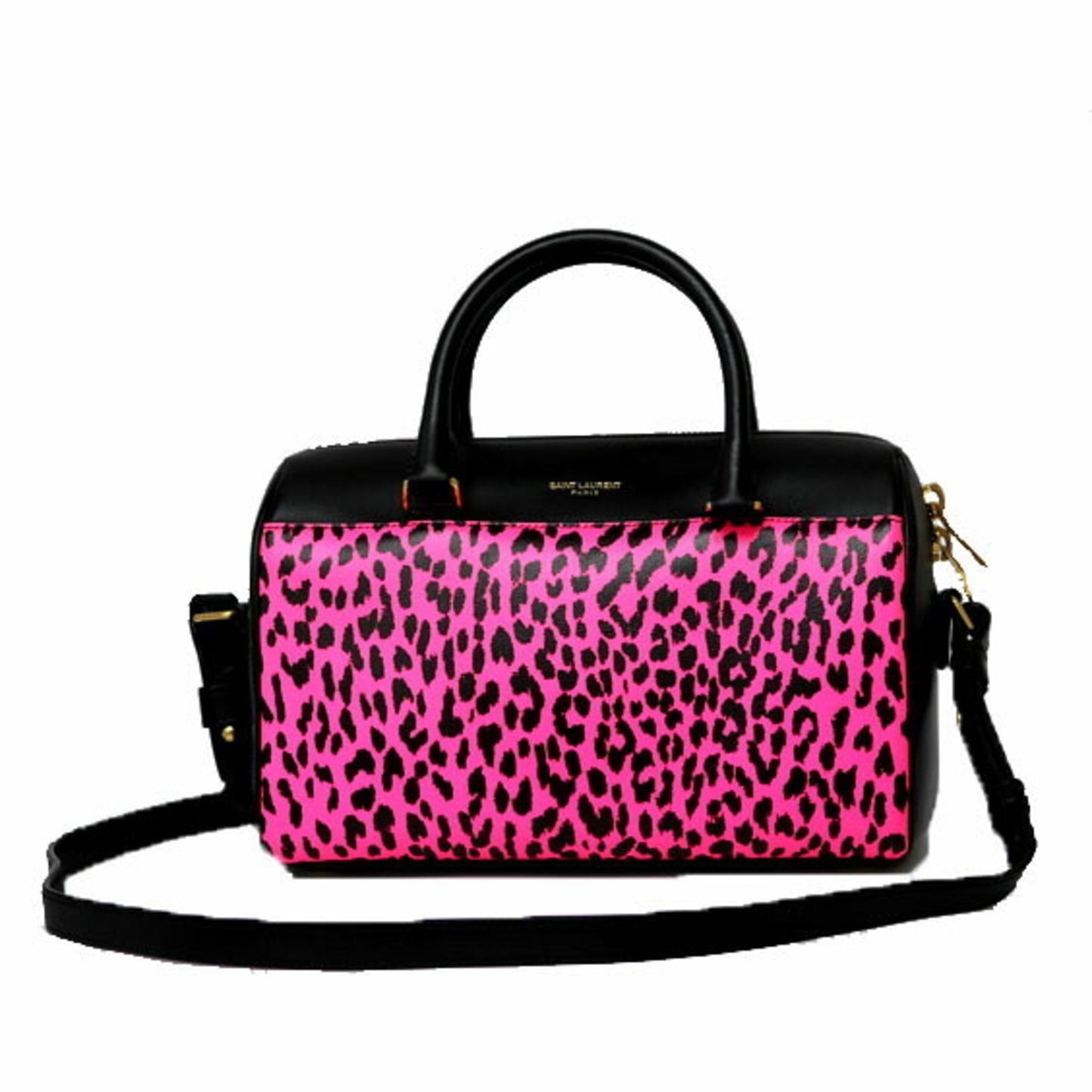 Yves Saint Laurent Black Pink Shoulder Bag