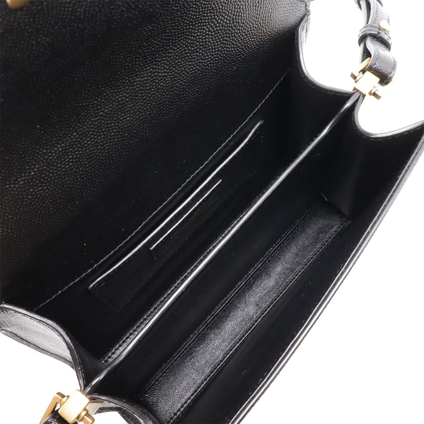 Yves Saint Laurent Black Leather Handbag